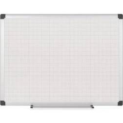 Bi-Office Maya Gridded Whiteboard Magne