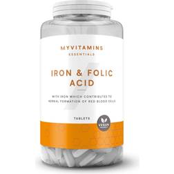 Myvitamins Acide Folique et Fer en Comprimés 30Comprimés 30 pcs