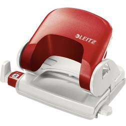 Leitz Perforatore A 2 Fori Con Guida Metal Rim 5038 Rosso - 50380125