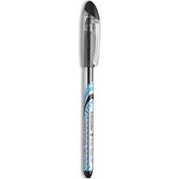 RED151201 1.4mm Schneider Slider Stick Ballpoint Pen, Black & Silver Barrel Pack of 10