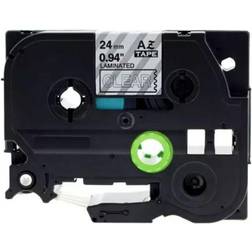 Staples Tape 24mm TZe-155 vit på klar