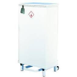 VFM Fire Retardant Sack Holder 64 Litre White Semi-Mobile