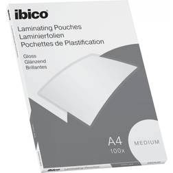 Ibico Basics Medium A4 Laminating Pouches Crystal clear Pack 100