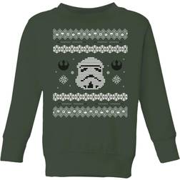 Star Wars Stormtrooper Knit Kids' Christmas Sweatshirt Forest 11-12