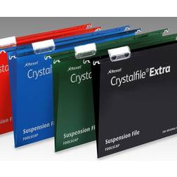 Rexel Crystalfile Extra Suspension File Polypropylene 15mm V-base