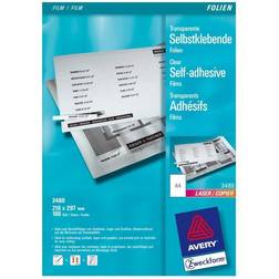 AVERY Zweckform Selbstklebefolie 3480 Film 140 Micromètres 100 Feuilles