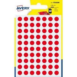 Avery Etichette Rotonde PSA Ø 8 mm 70 Et/Foglio - Scrivibili A Mano