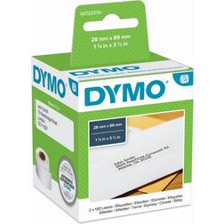 Dymo LabelWriter Noir Sur Blanc 28 x 89 mm 260 étiquettes Adresses - Pour LabelWriter