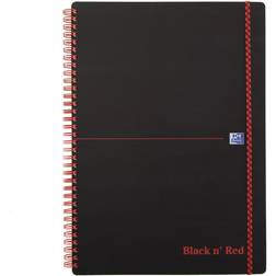 Hamelin Oxford Black n´Red PP notesbog A4 linieret