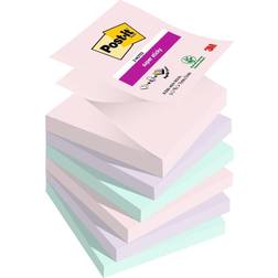 3M Post it Super Sticky Z Notes Soulful Colours 76x76mm 90 Sheets Pack of