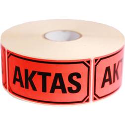 Staples Varningsetikett Aktas 1000/RL