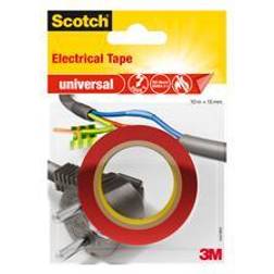 3M Scotch elektriker tape 15mmx10m rød