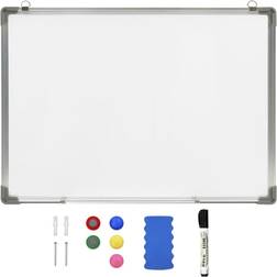 vidaXL Magnetic Dry-erase Whiteboard White 70x50 cm Steel White 50x70cm