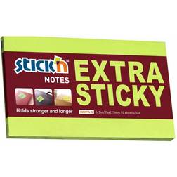 Stick'n Stick'N notes Extra Sticky 127x76mm neon grøn