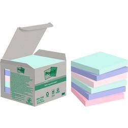 Post-it Post-it Recycled Sticky Notes Assorted Pastel 76 x 76 mm 100 Sheets Pack of 6