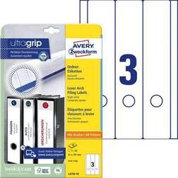 Avery Zweckform L4759-10, Hvid, Selvklæbende printeretiket, A4, Papir, Laser/inkjet, Permanent