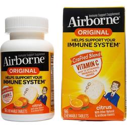 Airborne Original Immune Support Supplement, Citrus, 96 Chewable Tablets