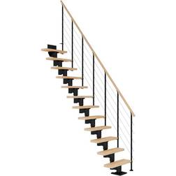 Dolle Dublin Ligeløb Sort STYLE 6-Lakeret Bøg 277 - 337 cm