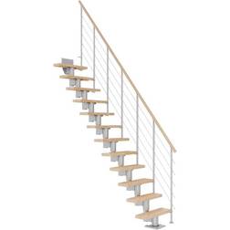 Dolle Dublin Ligeløb Pearl Grey-STYLE 6-Lakeret Bøg 240-292 cm