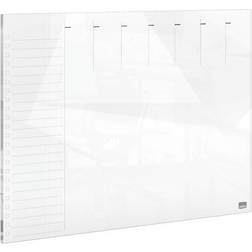 Nobo glas ugentlig planner whiteboard 430x560mm