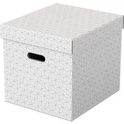 Esselte Storage Box Home Size Cube 3pcs white