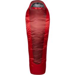 Rab Solar Eco 3 Sleeping bag 0 Oxblood Red Large Ouverture gauche