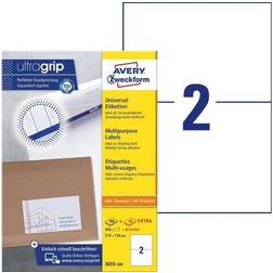 Avery Avery-Zweckform 3655-200 Labels 210 x 148 mm Paper White 440 pc(s) Permanent All-purpose labels Inkjet, Laser, Copier 220 Sheet A4