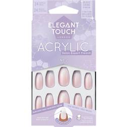 Elegant Touch ET French Acrylic Nails No. 2 Coffin