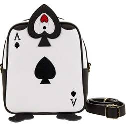 Loungefly Alice in Wonderland Ace of Spades Crossbody Bag - Black/White