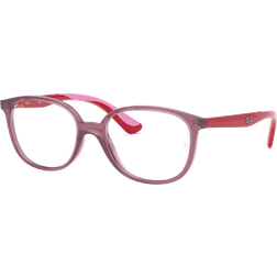 Ray-Ban Rb1598 Kids Rot Fassung Klar Glas Polarisiert 49-16