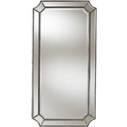 Baxton Studio Wall Antique Silver Finish Romina Wall Mirror