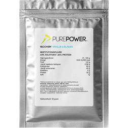 Purepower Recovery Proteinholdig restitutionsdrik Blåbær/vanilije 50 gram