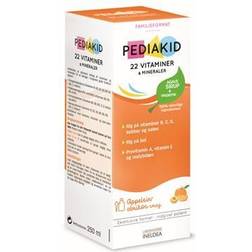 PEDIAKID 22 Vitamins Sirup Kosttilskud 250 ml