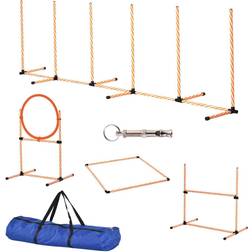 Pawhut Pet Agility Training Equipment Kit