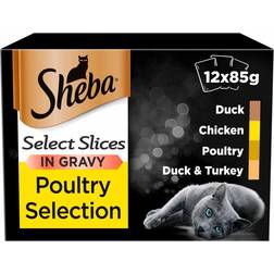 Sheba Select Slices Cat Food Pouches Poultry Gravy