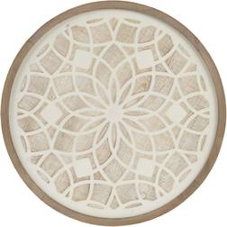 Madison Park Medallion Wood in Natural/White Olliix MP95B-0273 Wall Decor