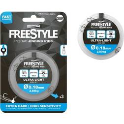 Spro Bas de Ligne Freestyle Reload Jig Rig diamètre nylon 22/100