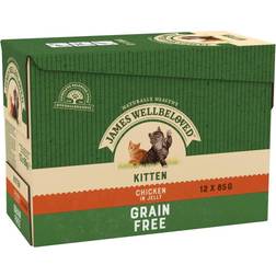 James Wellbeloved Grain Free Kitten Chicken in Jelly 12x85g