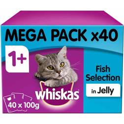 Whiskas 1+ Fish Selection in Jelly 40x100g