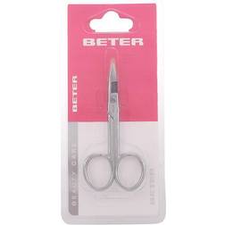 Beter Chrome Plated Curved Manicure Scissors 9Cm