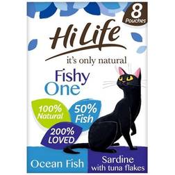 HiLife Natural The Fishy One Cat Food 8X70g