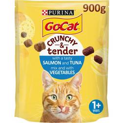 Go Cat Crunchy & Tender Salmon Tuna Vegetable 900G