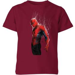 Marvel Spider-man Web Wrap Kids' T-Shirt - Burgundy