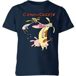 Original Hero Cow and Chicken Characters Kid's T-Shirt