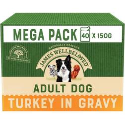 James Wellbeloved Adult Turkey in Gravy Pouch 40