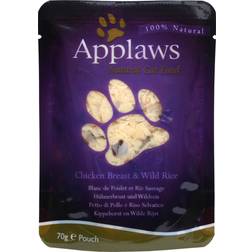 Applaws Cat Pouches Chicken Breast & Wild Rice 12x70g