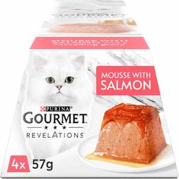 Purina Gourmet Revelations Salmon in Gravy Wet Cat Food 4x57g