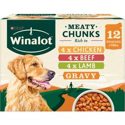 Winalot Pouch Dog In Gravy Chk & Carrots Beef & Pots Lamb & Carrots