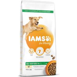 IAMS Croquettes Pour Chiens Adultes Grande Race Favorise Santé et Vitalité 12 kg - Blé