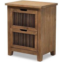 Baxton Studio Clement Bedside Table 13.4x18.9"